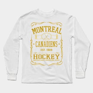 Vintage Canadiens Hockey Long Sleeve T-Shirt